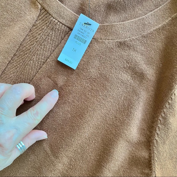 CJ Banks cotton cardigan sweater lovely!! 2X with a Bonus Talbots sweater! - Picture 11 of 14